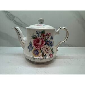 Vintage Windsor Sadler Rose Floral Teapot